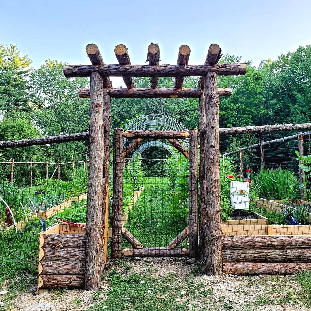 Пергола из стволов своими руками - фото 5