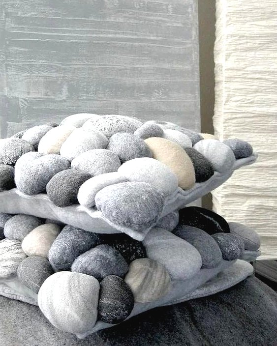 Коврик своими руками с имитацией гальки - фото 4