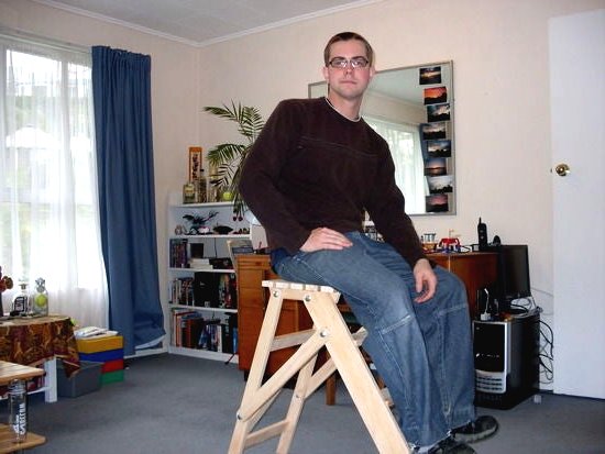 Складная  стремянка из дерева - фото 19