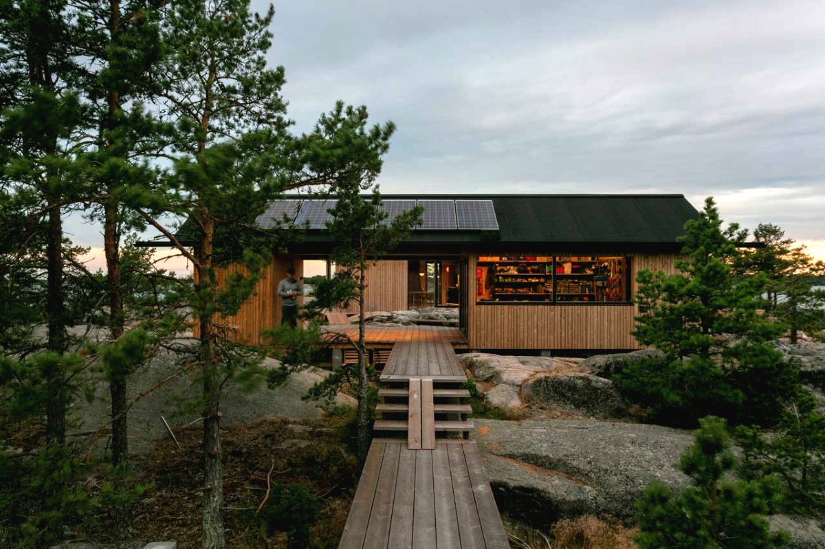 Дом на острове в архипелаге Финляндии, спроектированный и построенный с нуля двумя дизайнерами. - фото 33