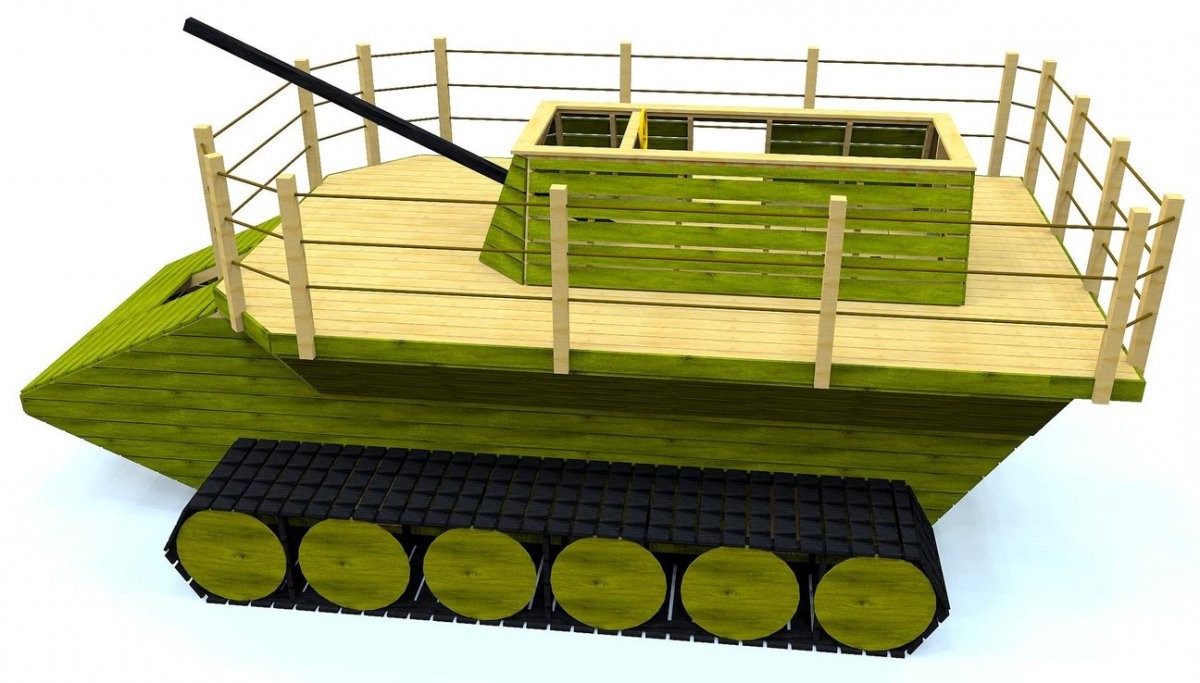 Танк из дерева - фото 5