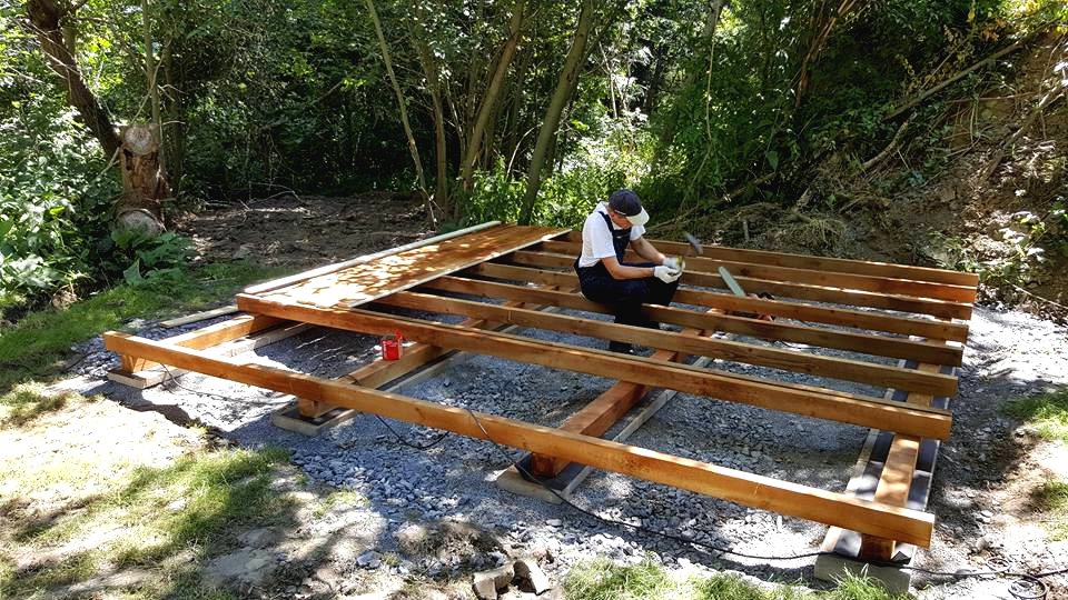 Кедровая сауна с круглой крышей - фото 14