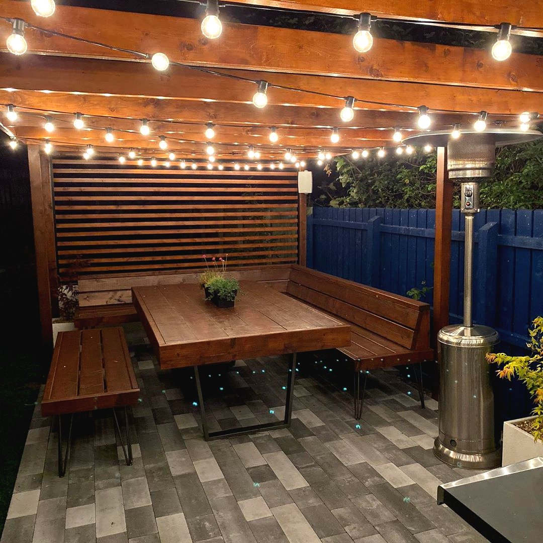 Интересная беседка из дерева - фото 18