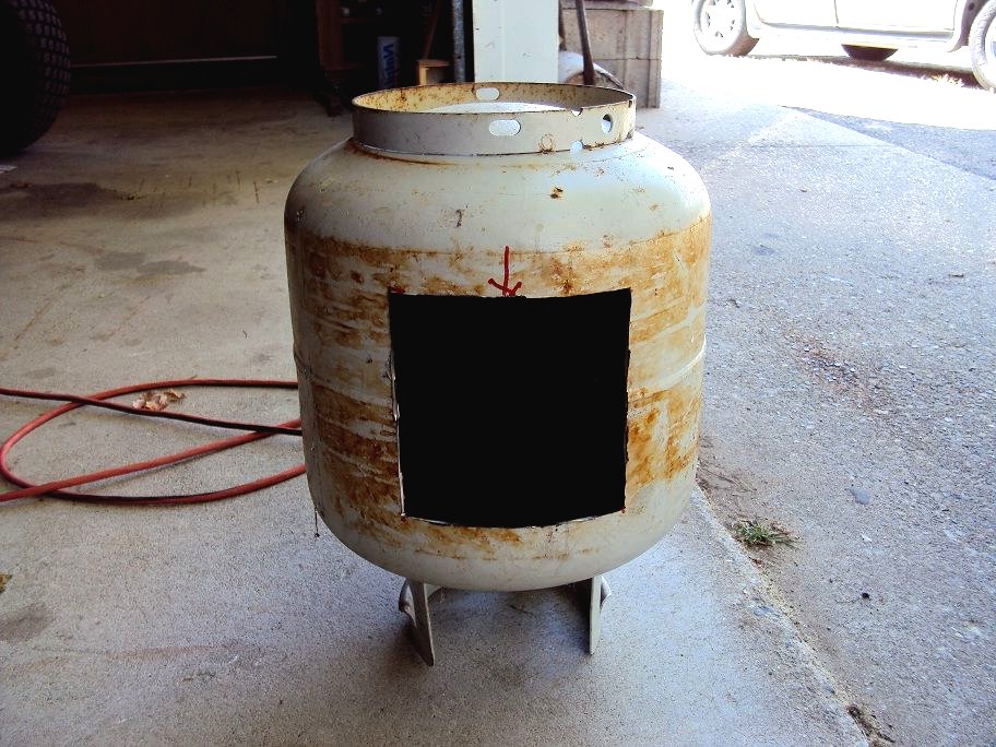 Дровяная печь из баллона  - фото 2