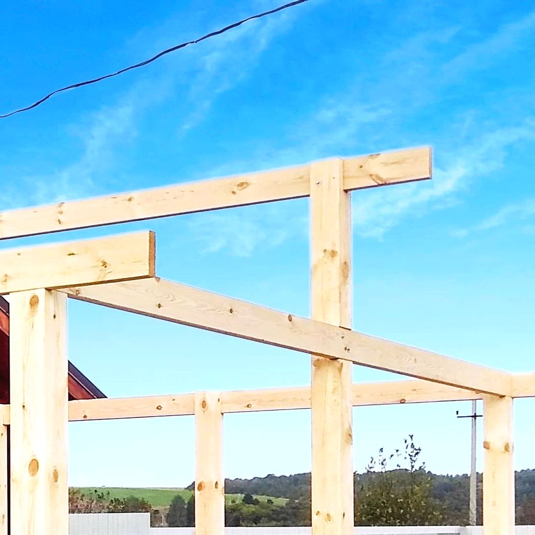 Классная беседка из дерева своими руками - фото 5