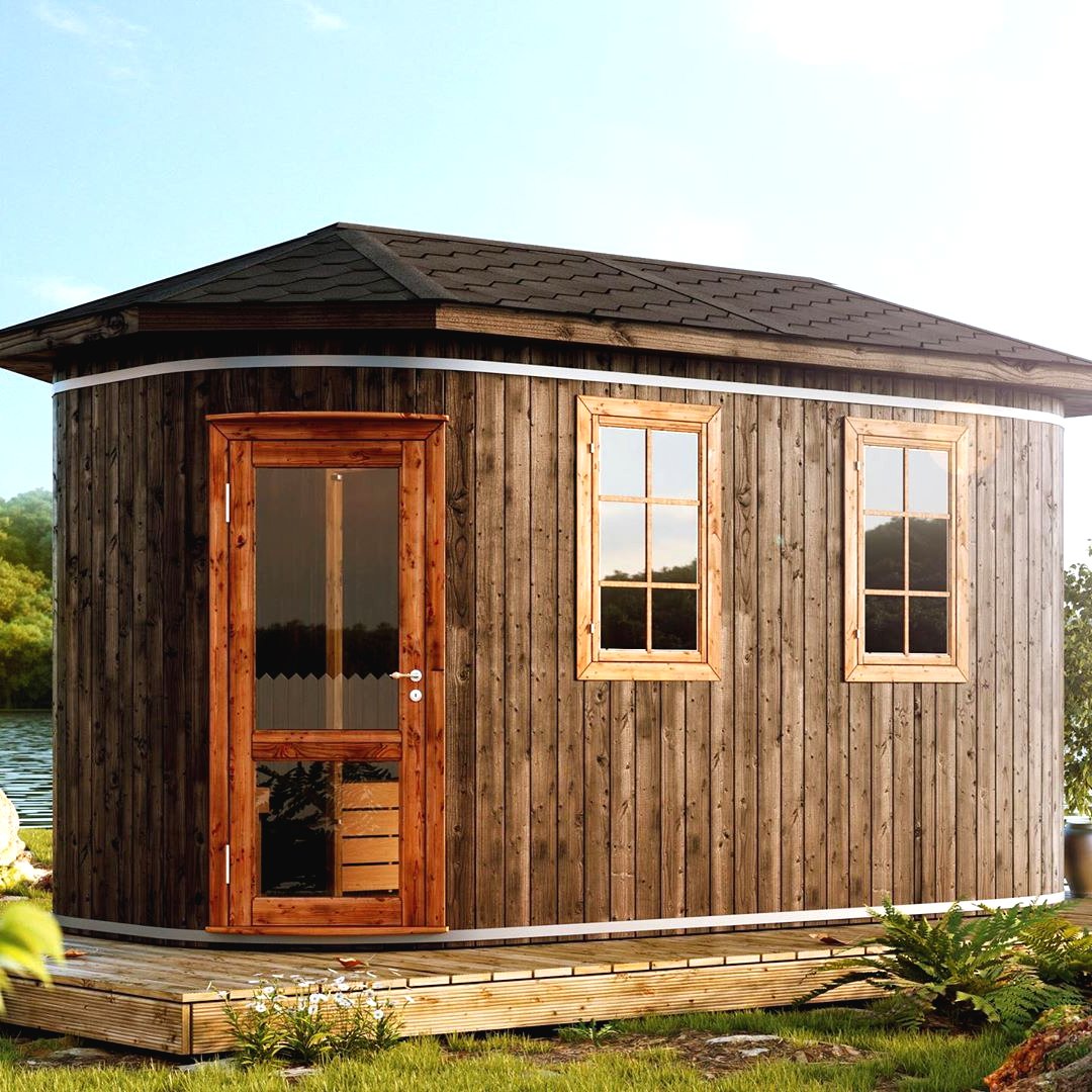 Мини сауна из хвойного дерева - фото 9