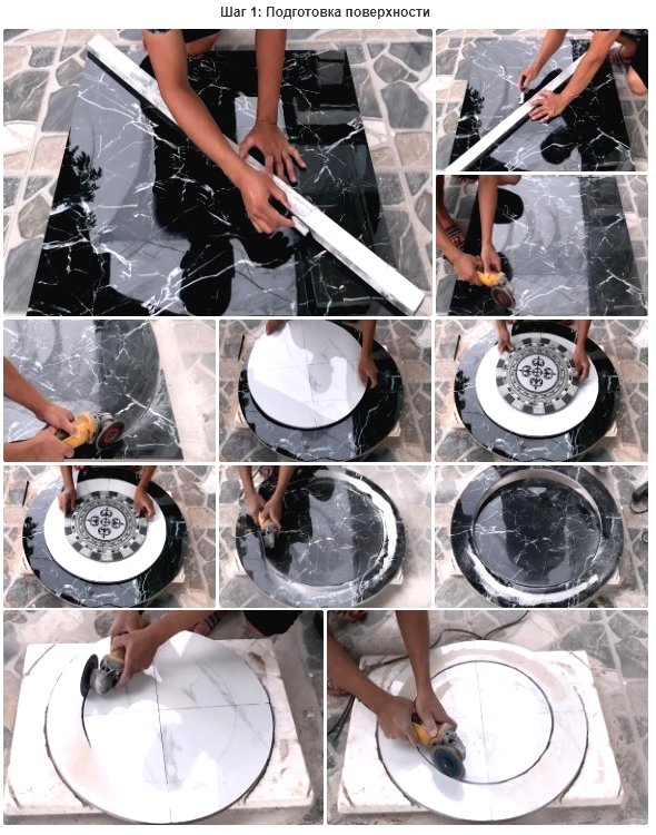 Садовый стол своими руками из керамической плитки - фото 2