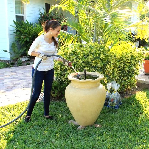 Фонтан из глиняной вазы - фото 8