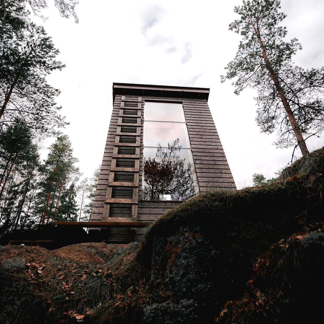 Дачный домик из дерева - фото