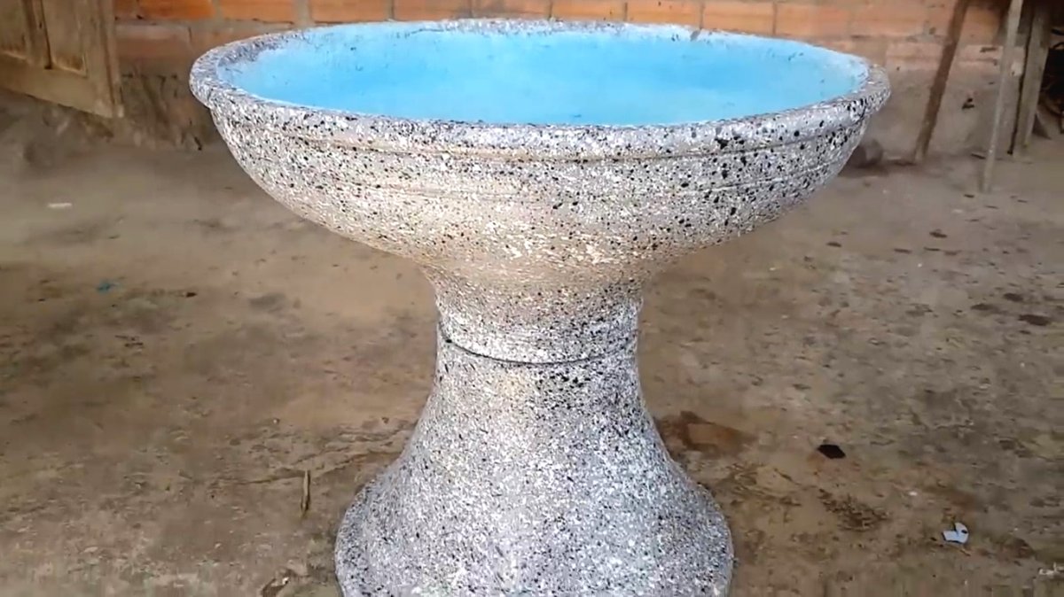 Садовый фонтан с имитацией под гранитный камень - фото 49