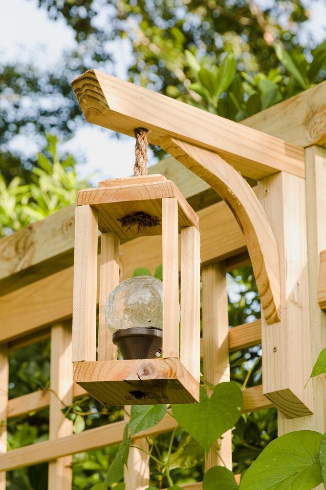 Оригинальный забор из шпалер - фото 11