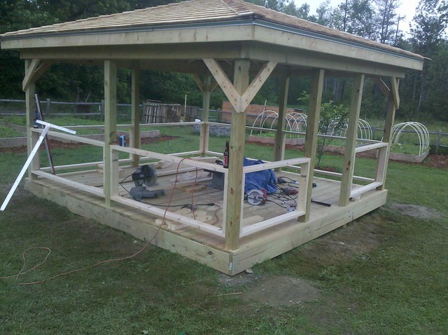 Беседка из дерева - фото 36