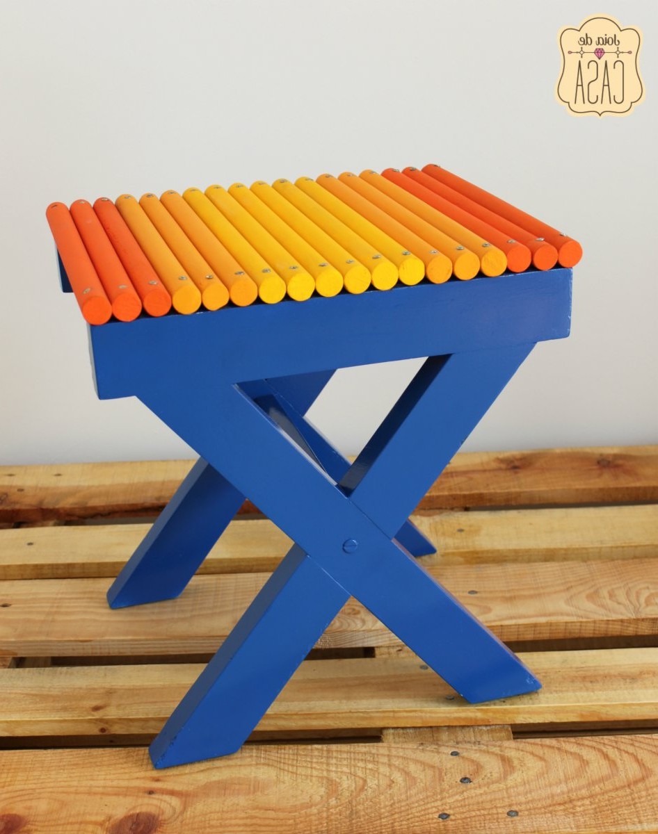 Преображение табуретки - фото 2