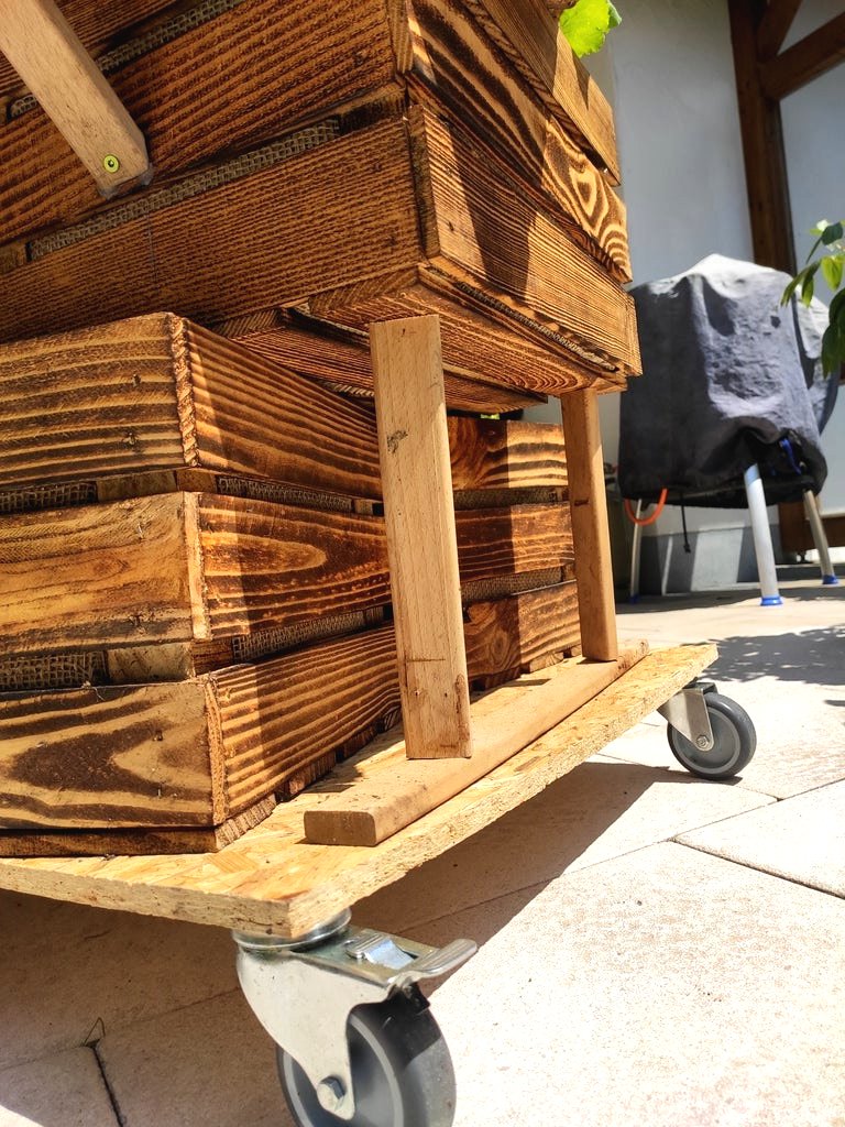 Мобильный вертикальный сад из ящиков - фото 8