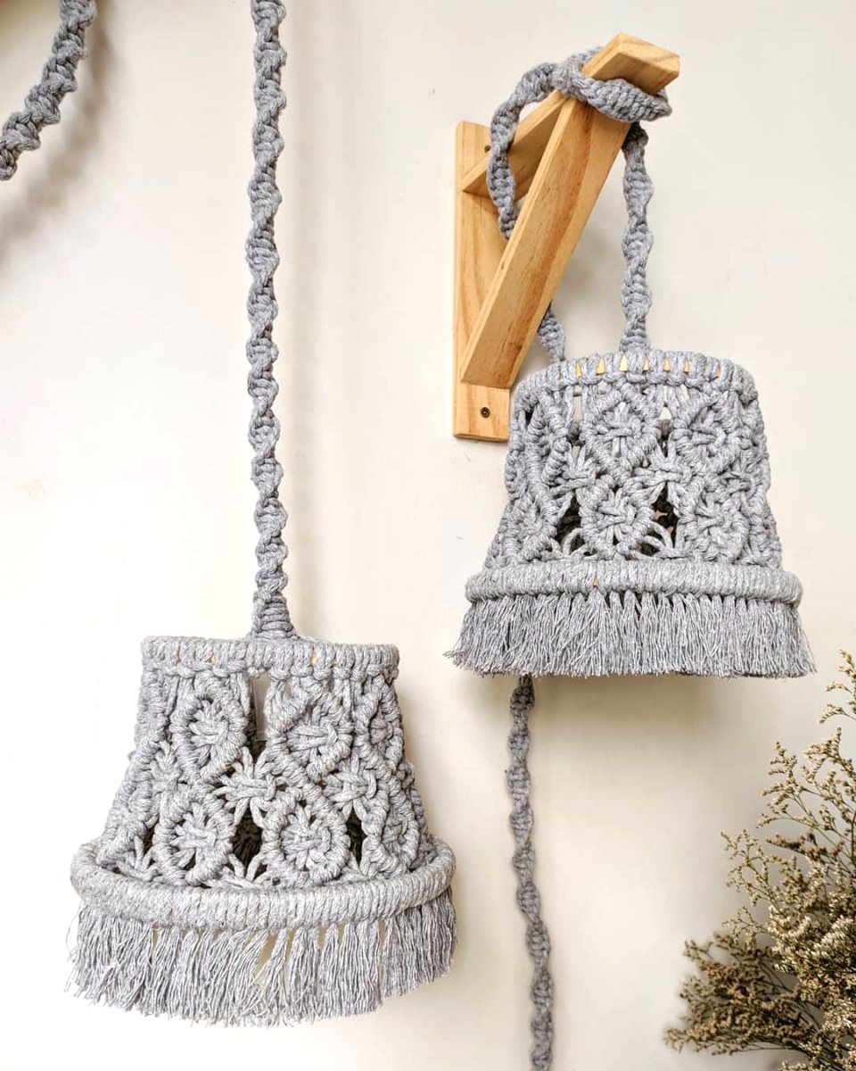 Абажур для лампы по технике макраме своими руками - фото 9