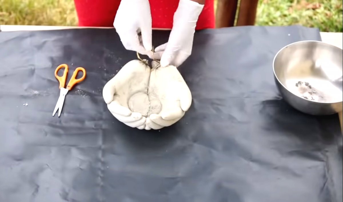 Необычный горшок из цемента - фото 10