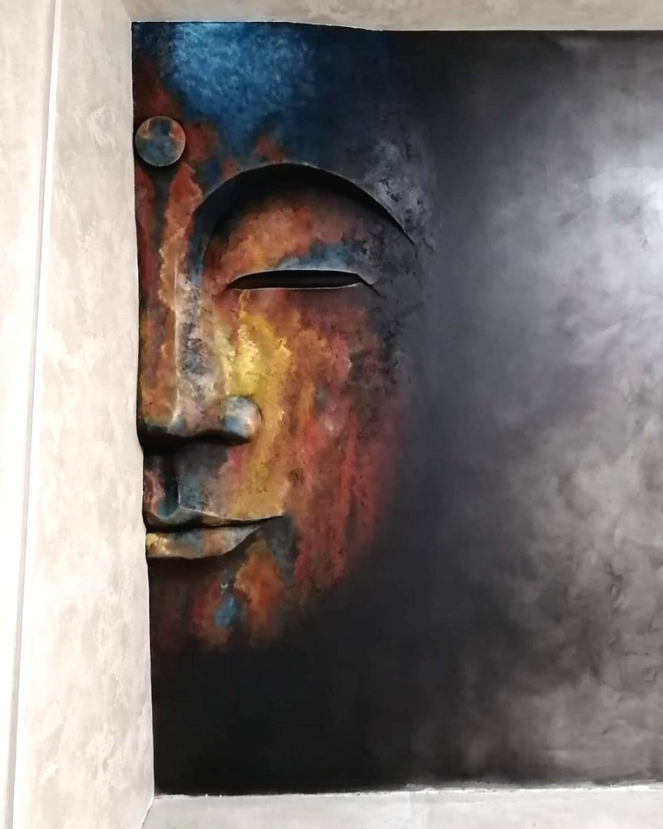 Оригинальный декор  стены из бетона - фото 11