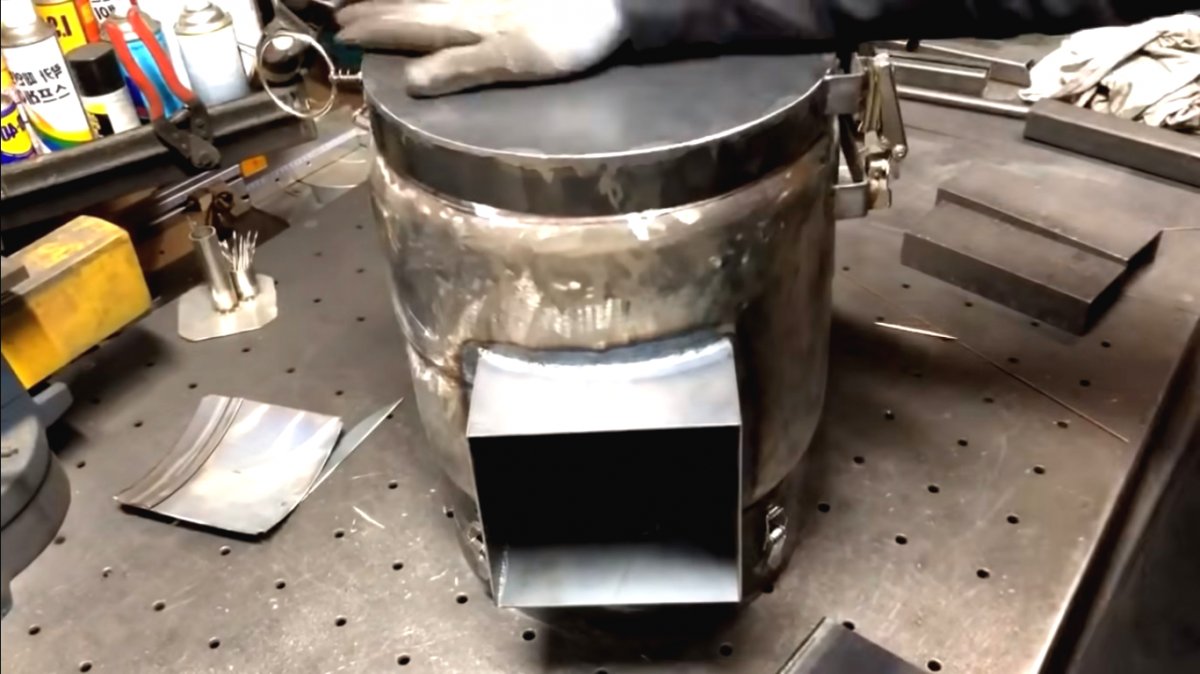 Буржуйка из старого газового баллона - фото 52