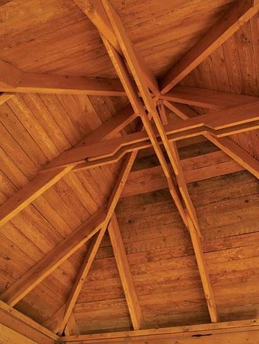 Беседка из кедрового дерева - фото 3