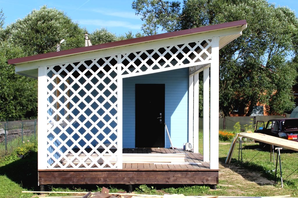 Летняя кухня с беседкой 8х4 метра - фото 13