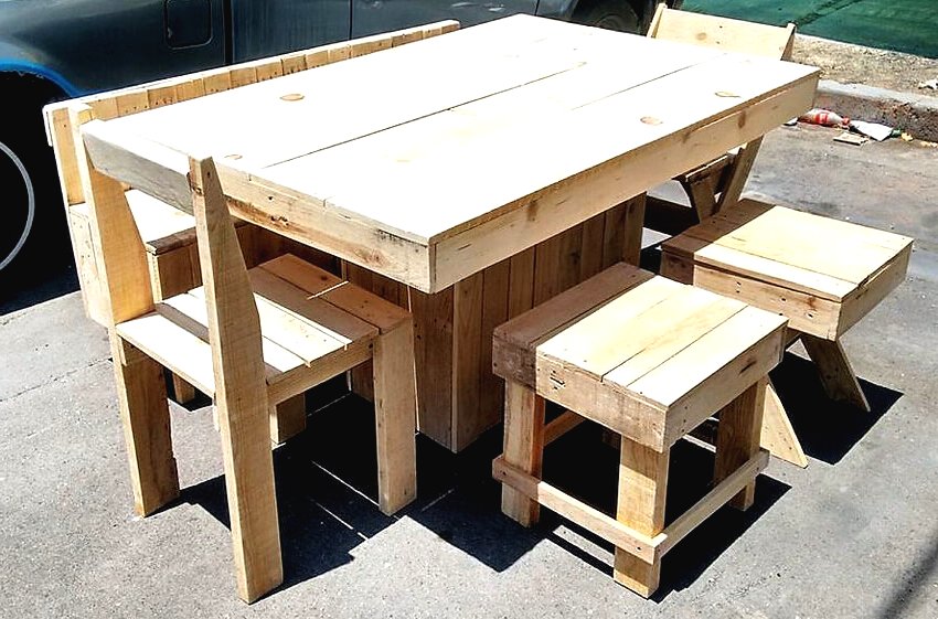 Садовая мебель из поддонов - фото 2