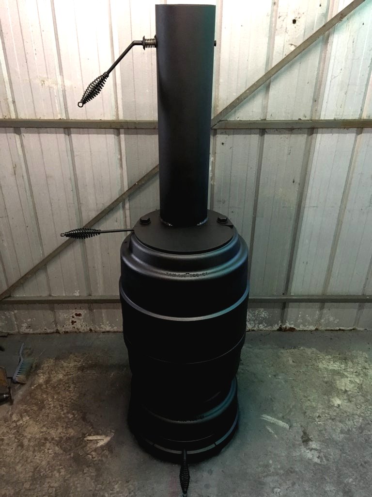 Буржуйка из тормозных барабанов - фото 3