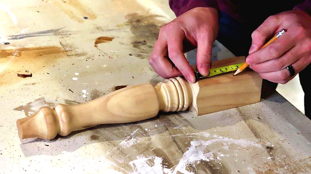 Настольная лампа из ножки стола - фото 3