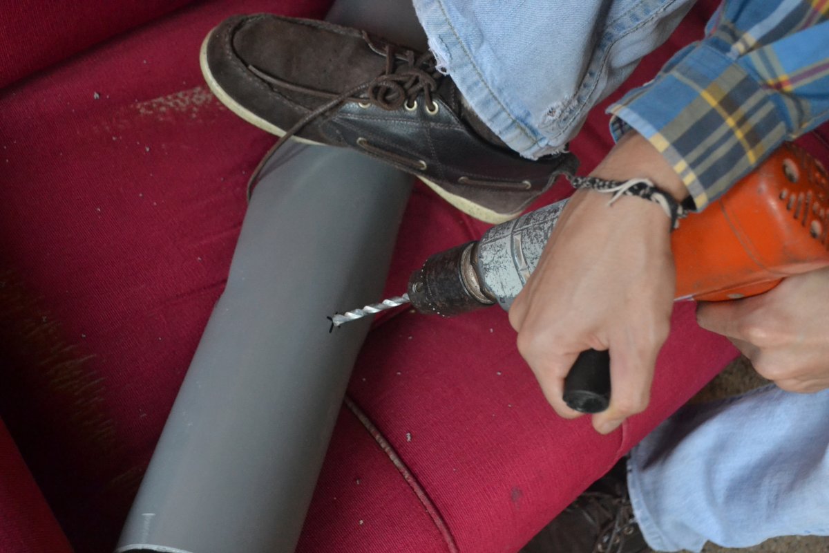 Вертикальный сад из ПВХ труб - фото 8