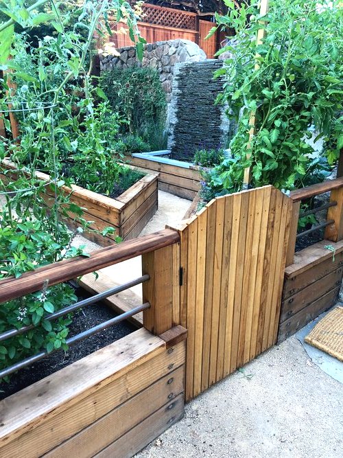 Оригинальный ландшафтный дизайн небольшого сада - фото 8