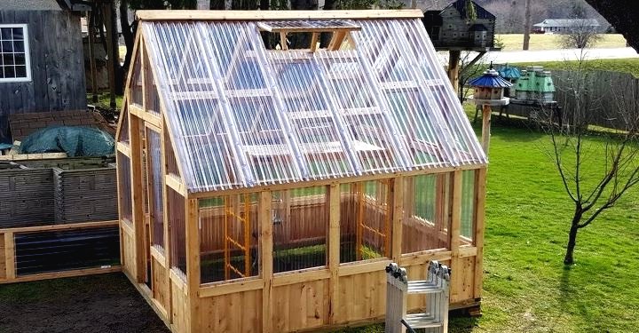 Теплица из кедрового дерева 4*4 метра - фото 10