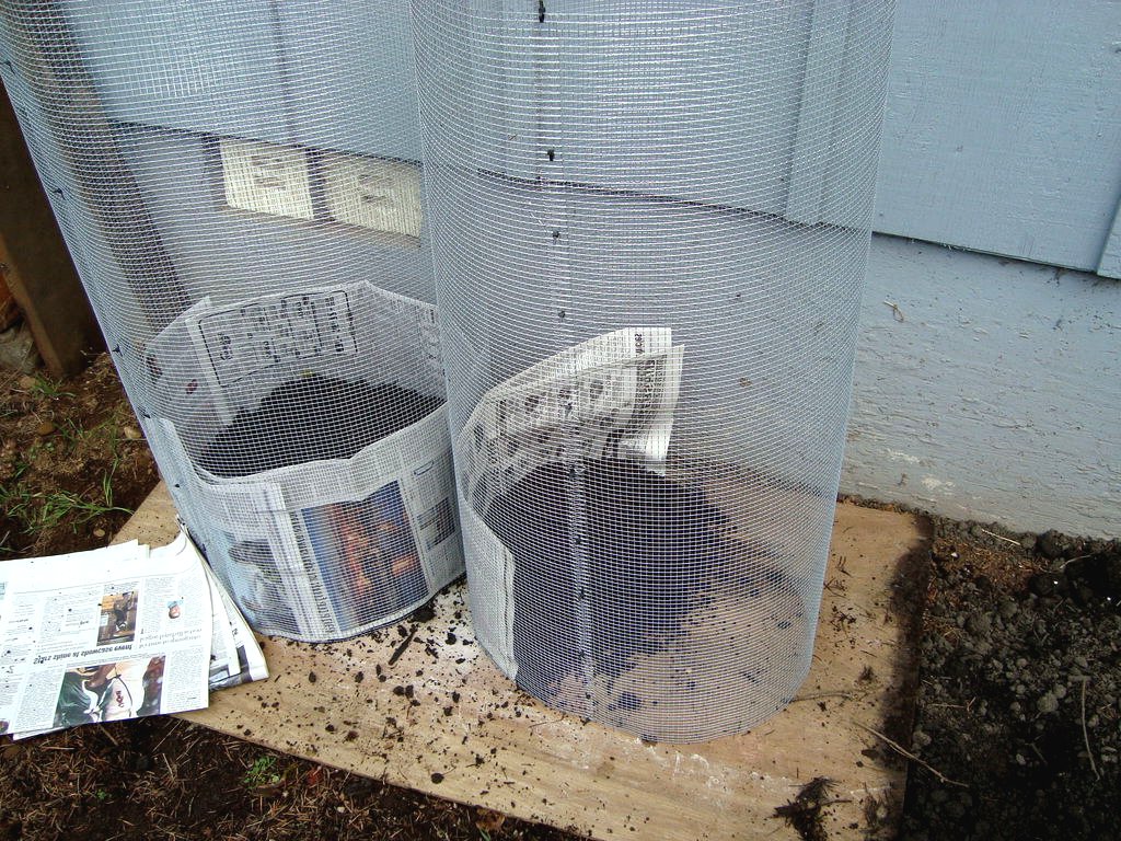 Выращиваем картофель в сетке - фото 4