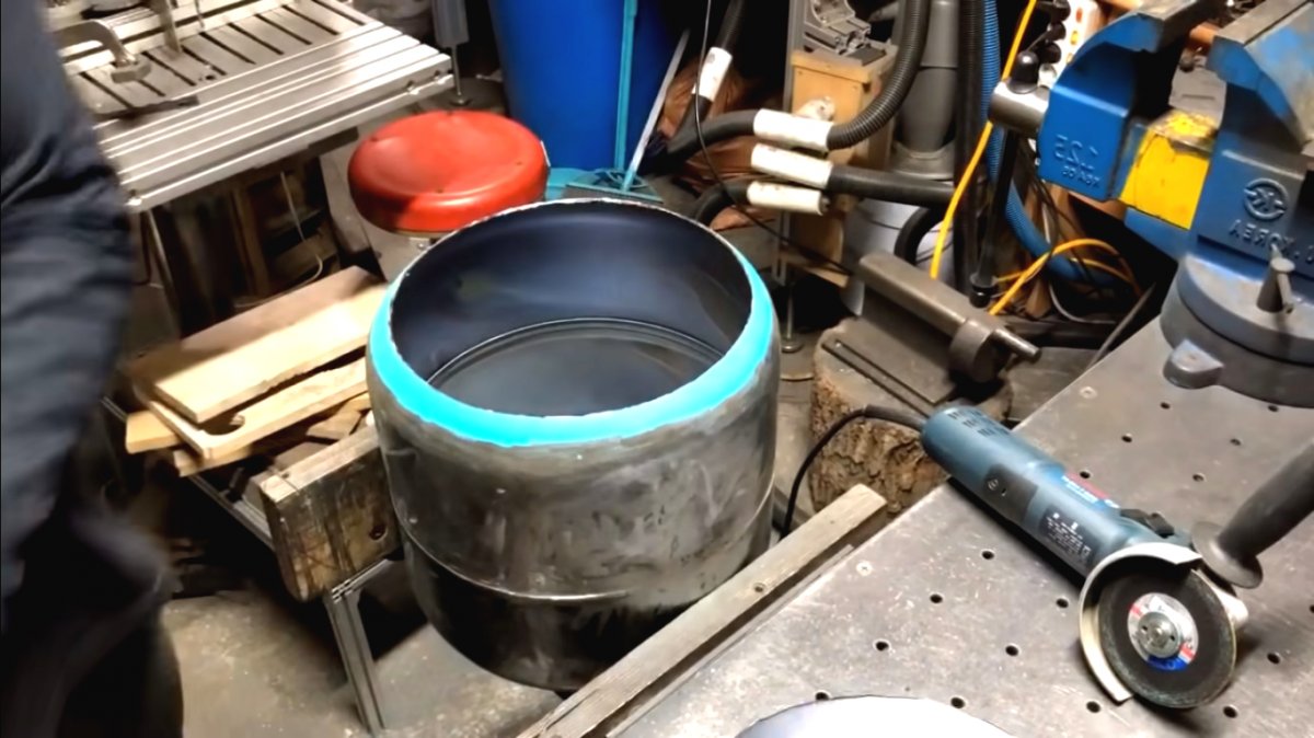 Буржуйка из старого газового баллона - фото 11