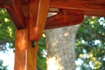 Беседка из кедрового дерева - фото 3