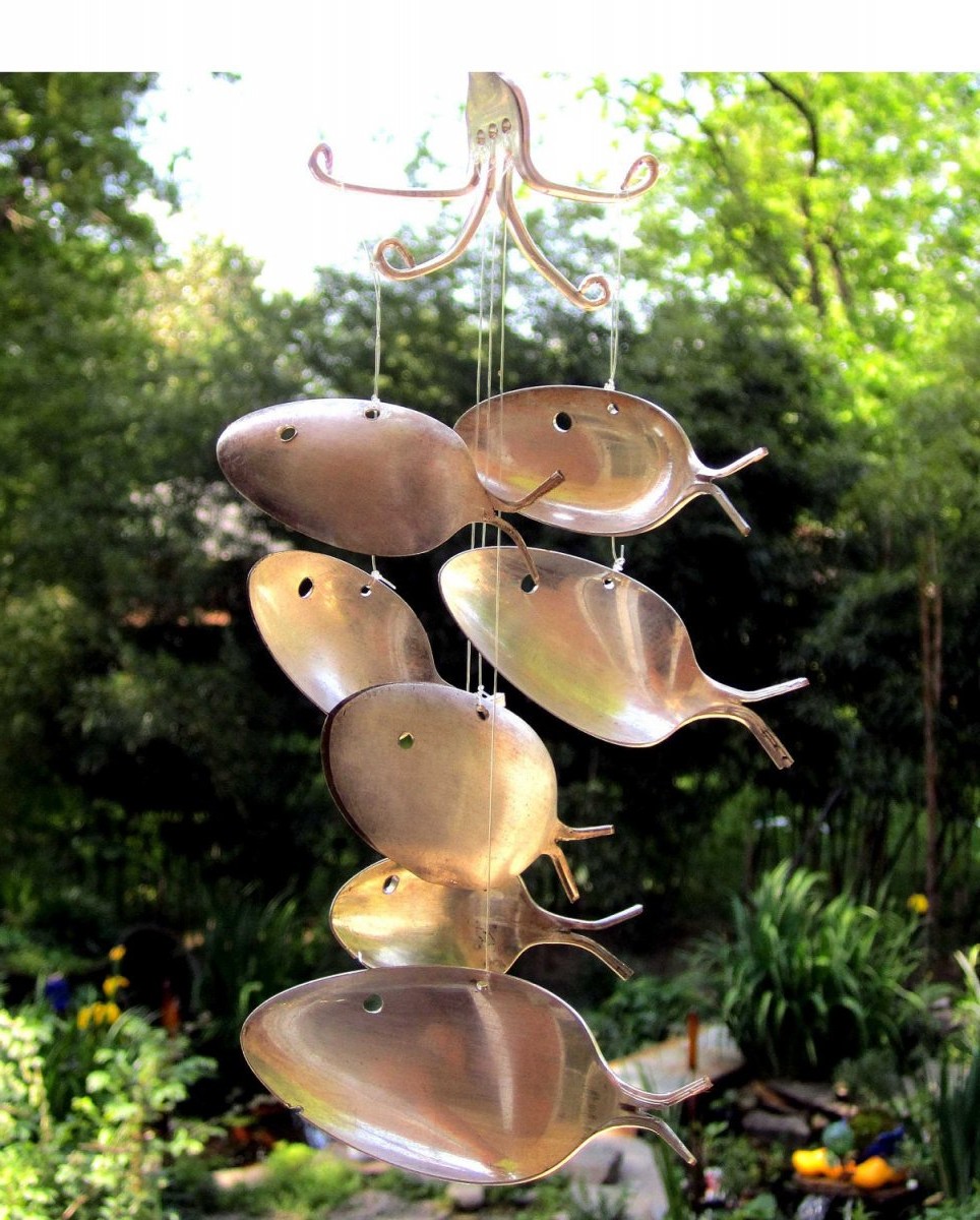 Ветряной колокольчик из столовых приборов - фото 4