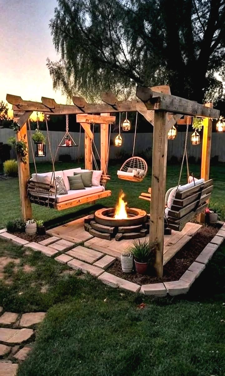 Зона отдыха или что можно сделать из поддонов на своем участке - фото 8