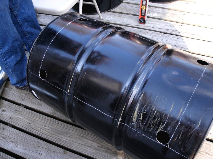 Коптильня горячего копчения своими руками из железной бочки - фото 7