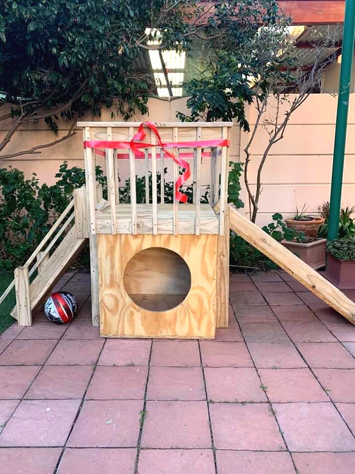 Детская горка из дерева - фото 4