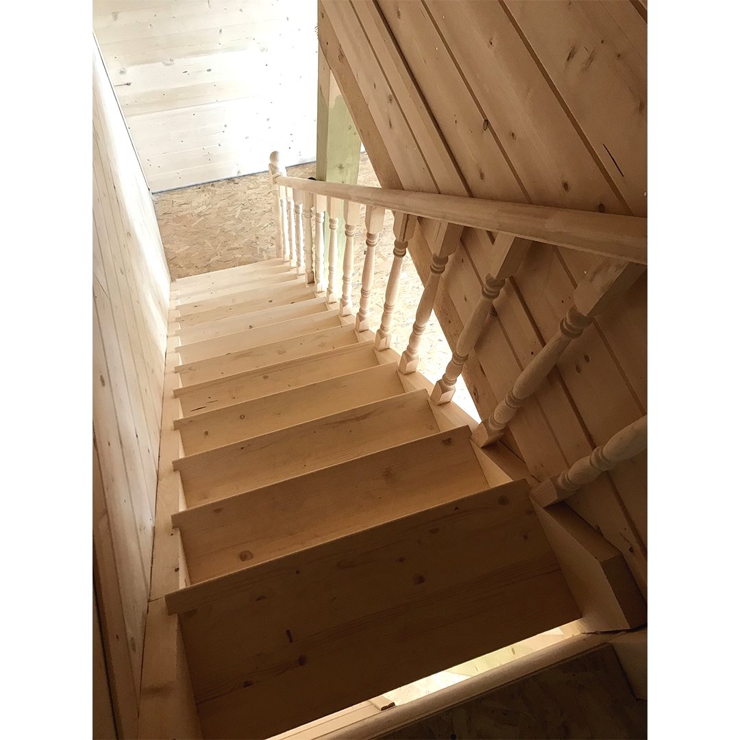 Двухэтажный каркасный дом из бруса - фото 5