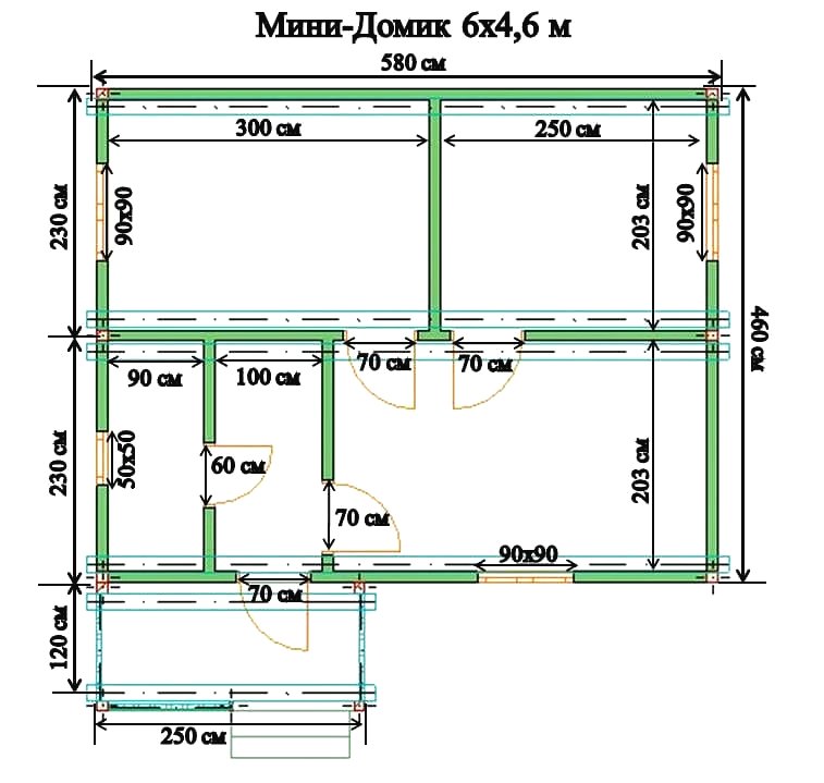 Садовый Домик 6х4,6м - фото 6