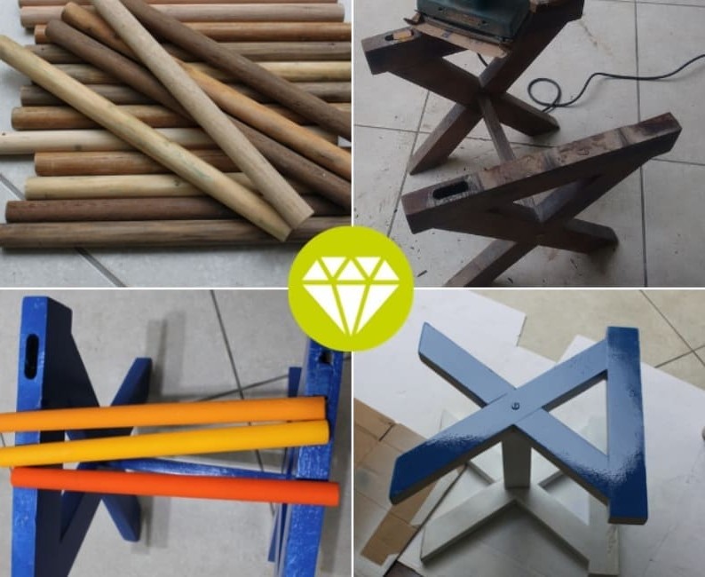 Преображение табуретки - фото 7