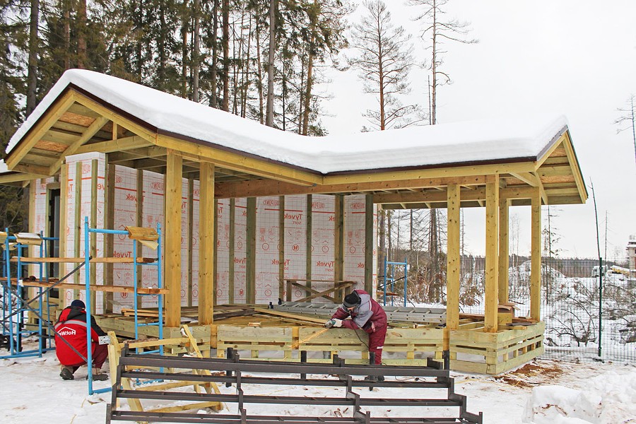 Беседка с пристройкой - фото 10