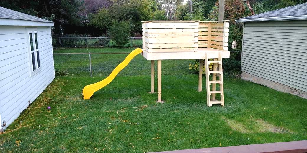 Делаем детскую площадку с горкой на даче - фото 15