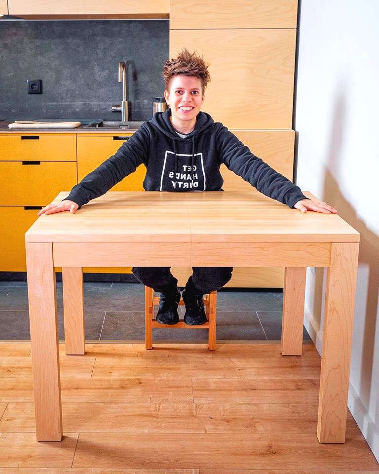 Как сделать раздвижной обеденный стол из твердого клена - фото 2