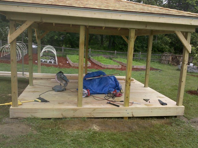 Беседка из дерева - фото 34