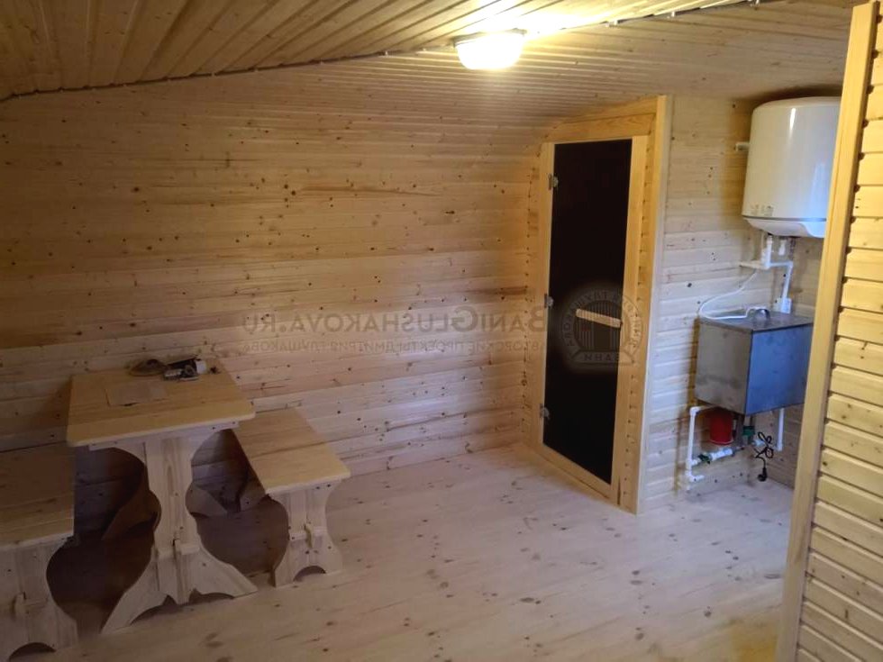 Необычная угловая баня - фото 5