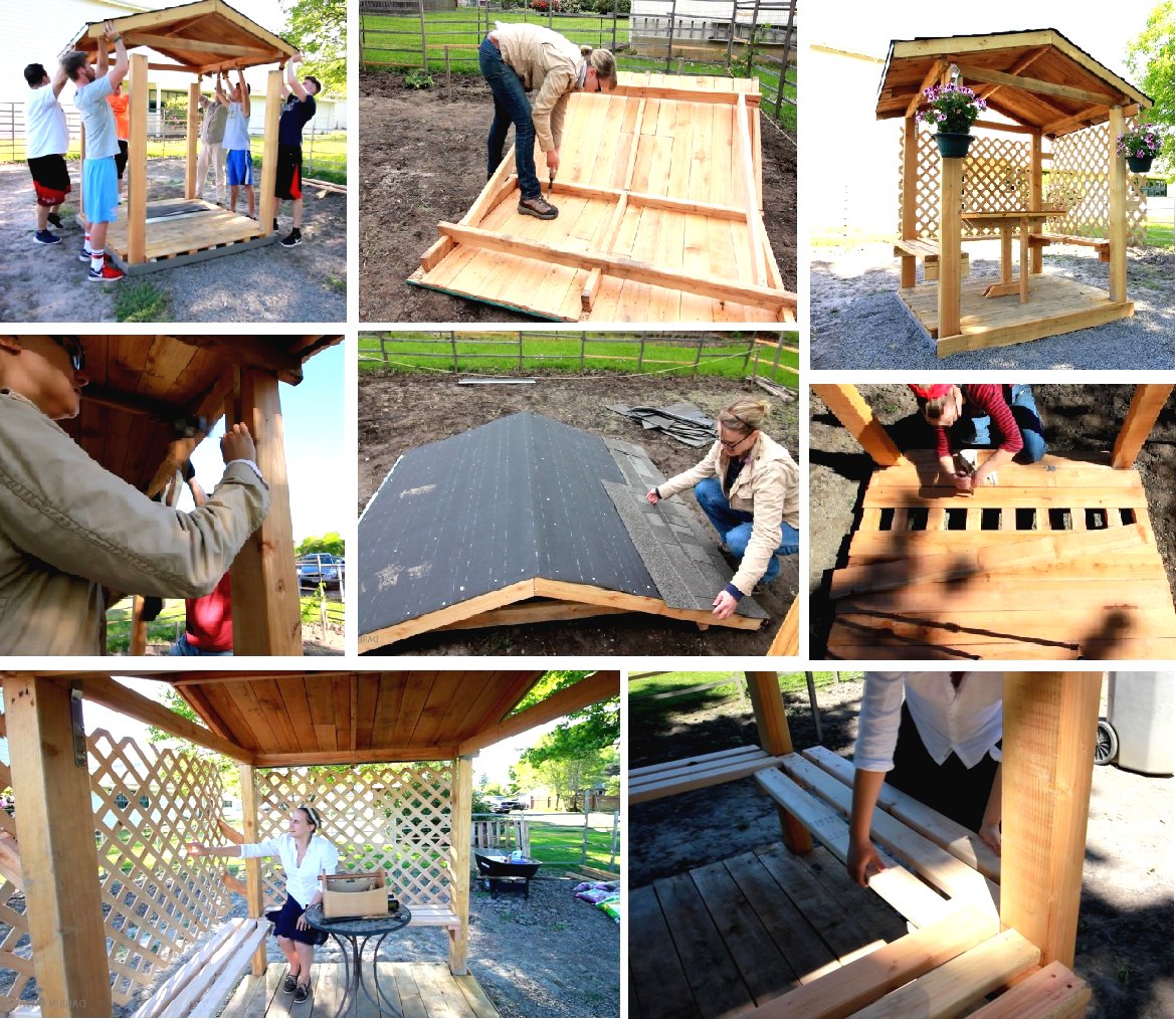 Беседка для дачи своими руками - фото 4