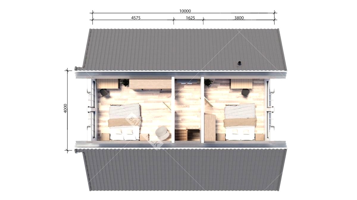 Каркасный дом с баней - фото 12