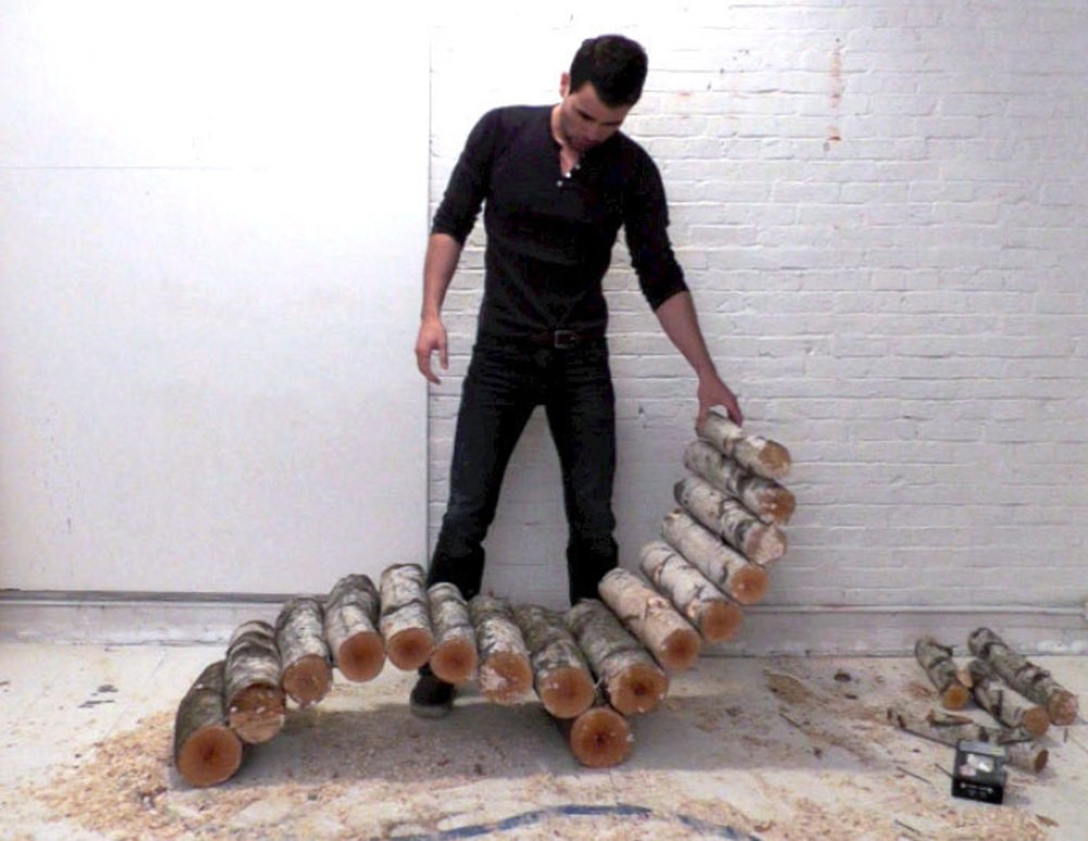 Шезлонг из тонких бревен - фото 6