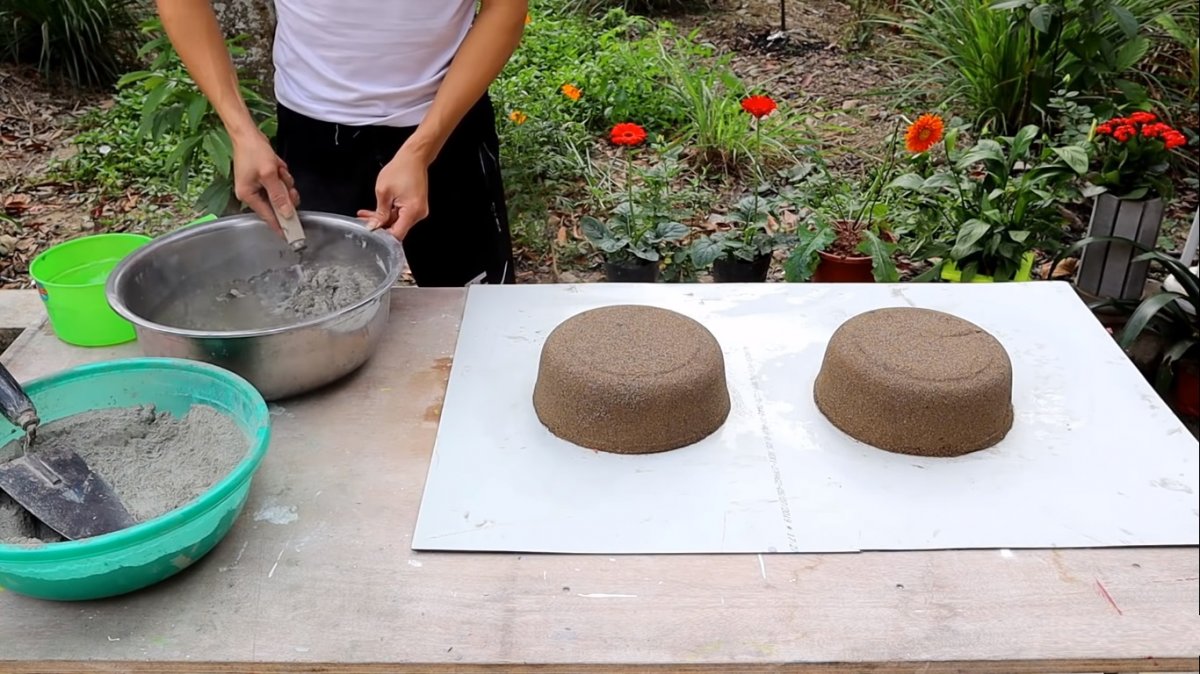 Цветочный горшок из цемента своими руками - фото 5