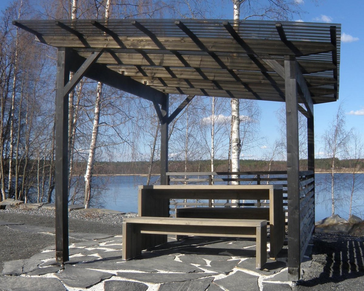 Современная беседка - фото 5